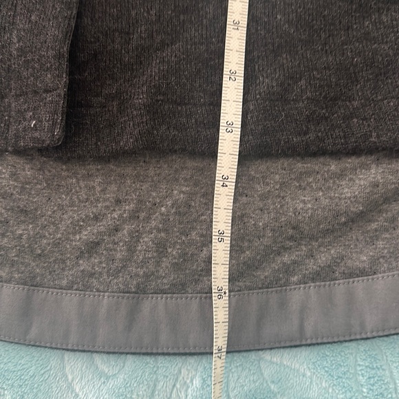 Toad Long Wool blend Tunic Vest Grey Black Medium New - Picture 10 of 13